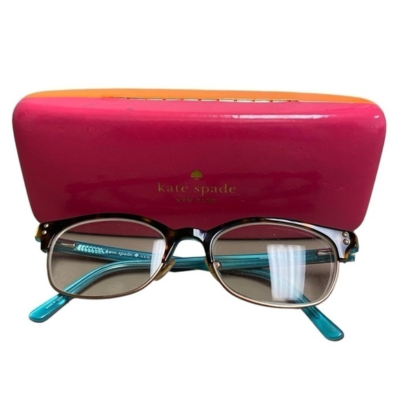 Kate Spade Ivonne 0JEY Frames Turquoise Eye Glasses And Comes‎ With Pink Case - Picture 8 of 12